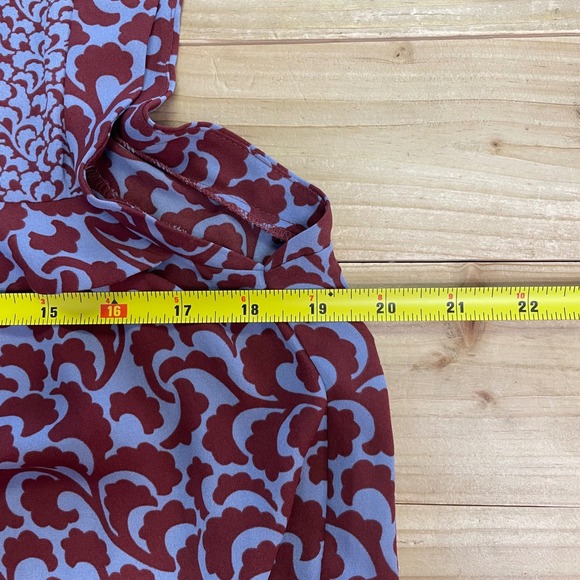 LOFT Women's XS Sleeveless‎ Ruffle Blouse Top Floral Print Business Casual - Picture 4 of 5